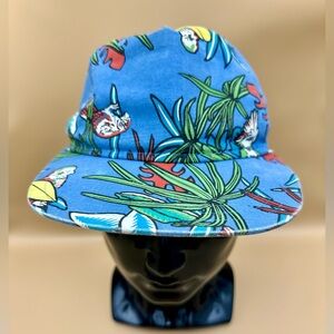 Vans Snap Back Hat Parrot Tropical Jungle Surf Skate Blue Red